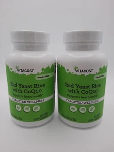 Vitacost Red Yeast Rice with CoQ10 1200 mg (2 PACK of 60 tablets each) - Picture 1 of 3