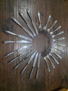 WMF CROMARGAN IMPERIAL STAINLESS FLATWARE SCROLL EDGE forks & knives - Picture 1 of 9