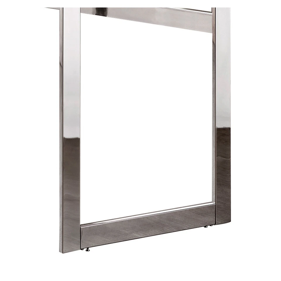 Escritorio Benjara de metal elegantemente encantado, plateado plateado Foto 1 de 1