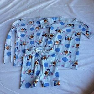 Hanna Andersson x Bluey Pajamas 3 pieces 100% Organic Cotton size 4T Bingo Bikes - Picture 1 of 10