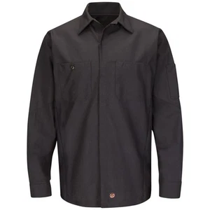 Red Kap Men's Long Sleeve Solid Crew Shirt - Picture 1 of 5