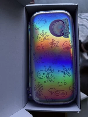Mermaid Metallic Zip Up Pencil Box Foto 1 de 3