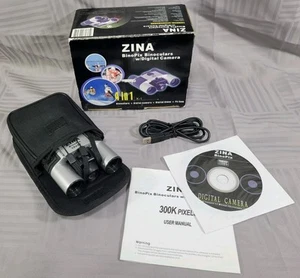 Zina Binoculars Digital Camera Digitial Video Y2K PC Cam Camera BinoPix OPEN BOX - Picture 1 of 5