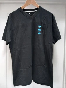 Men's Black Urban Spirit V Neck T Shirt. Size L New - Picture 1 of 5