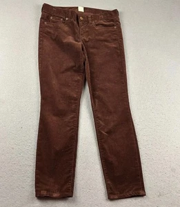 J Crew Pants Womens 29 Regular Brown Corduroy 5 Pockets Straight Leg - Picture 1 of 10