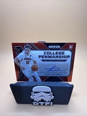 2023 Prizm Draft Picks - College Penmanship Azuolas Tubelis Red Prizm (AU, RC) - Image 1 of 4