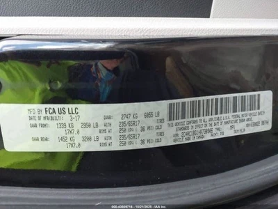 Cinturón de seguridad delantero cubo asiento conductor retractor se adapta a 17-25 PACIFICA 3789181 Foto 1 de 4