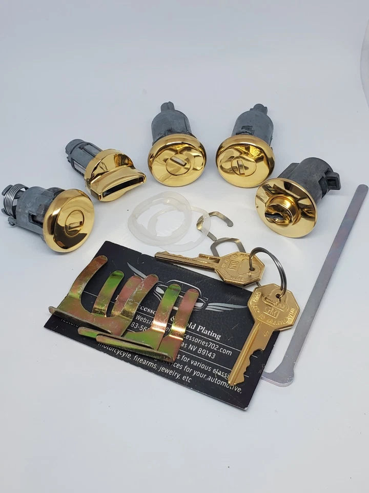 63 Impala 24kt Gold 5-piece Lock Set - Image 1 of 1