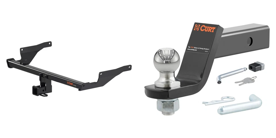 Curt Class 3 Trailer Hitch 2in Receiver And Wiring Harness Kit 13315-56487