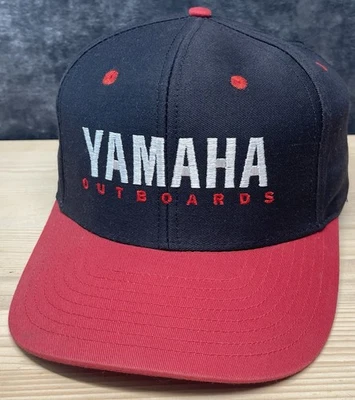 Gorra fueraborda Yamaha de colección SnapBack Trucker negra y roja RARA Foto 1 de 4