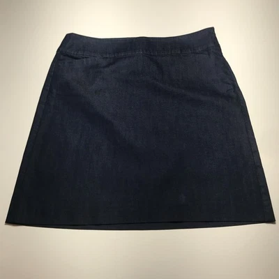 Talbots Womens 14 Rinse Denim A-Line Pencil w/ Front Pockets Side Zip Mid Rise - Image 1 of 4