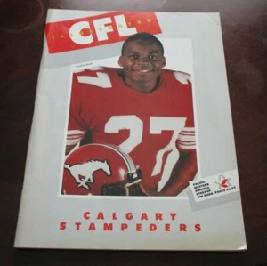 CFL program Calgary Stampders vs Ottawa Rough Riders July 10  1986    - Picture 1 of 2