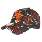 Casquette Ny Orange Et Noire Look Fun Streetwear Baseball Larsy-Taille Unique