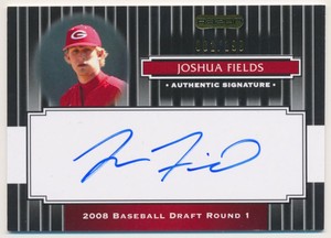 2008 Razor Signature Series Black #120 Joshua Fields Auto /199