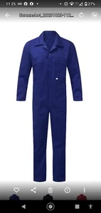 Blue Castle Marke 366 königsblau Größe 54" Reg Reißverschluss vorne Kesselanzug Coverall - Bild 1 von 1
