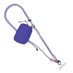 SAVE THE GIRLS RFID PÚRPURA ROSA DOBLE DBL CUERDA BOLSA CLIP & GO CORREA PARA TELÉFONO CELULAR - Imagen 1 de 8