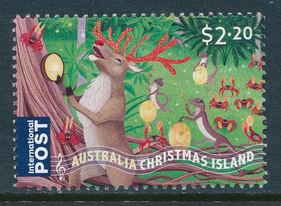 Isla de Navidad 2020 Navidad $2,20 SELLO INTERNACIONAL FINO COMO NUEVO MNH Foto 1 de 1
