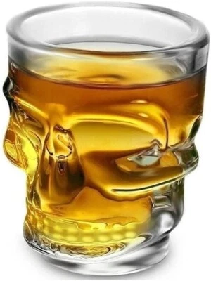 Skull Shot Glass • 1.7oz Shot Glass • NEW - Image 1 of 4