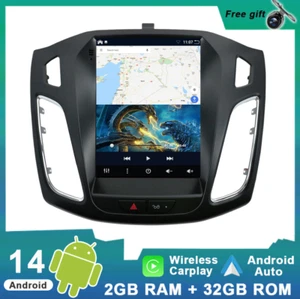 9.7" Car Play Autoradio For Ford Focus 2012-2017 Android 14.0 GPS Navigatore DAB - Foto 1 di 12