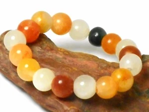 JADE Gemstone Bracelet - Elasticated - 10 mm - Gift Boxed! - Picture 1 of 2