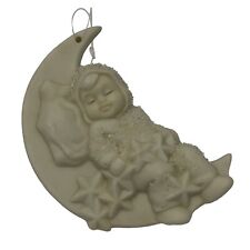 Dept 56 Snowbabies Rock A Bye Baby on Moon w Stars #7939 Christmas Ornament