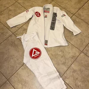 Gracie Barra GB1 Edition Kimono White Set Top & Pants Only Size A0. See Pics - Picture 1 of 10