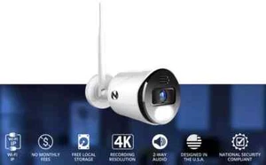 Night Owl 4K WNIP-8LTA-BS-V2 Add On Wi-Fi Security Camera with Power Adapter - Picture 1 of 8