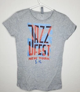 Disney Pixar Girl's Jazz Fest T-Shirt Athletic Heather 6/6X - Picture 1 of 5