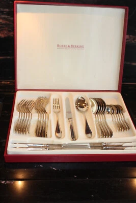 R&B Robbe & Berking Navbette  Besteck 30 teilig in massiv 90 versilbert - Bild 1 von 4