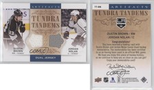 2014 Artifacts Tundra Tandems Blue Dual Jersey Dustin Brown Jordan Nolan #TT-BN