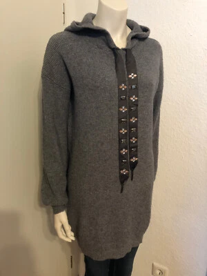 Extravaganter Long-Pulli - Strickkleid - grau - Gr.M 38  "Sehr gut erh.!" - Bild 1 von 4