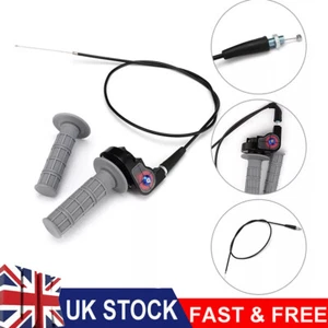 Pit Dirt Bike Quick Action Throttle Cable Grip Twist For 125cc 140cc Pitbike ATV - Picture 1 of 17