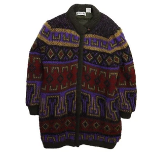Vintage Maggie Aztec Mantel Jacke Damen Größe L - Bild 1 von 3