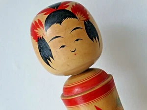 Japanische XL KOKESHI DOLL Puppe Japan 60er Holzpuppe signiert Künstlerpuppe - Picture 1 of 11