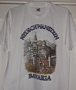 Castle Neuschwanstein Bavaria T Shirt Size L Germany - Picture 1 of 12