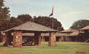 Postal de Fort Gibson de 1824-1890 Frontier History Northeast Oklahoma Hwy 80 - Imagen 1 de 2