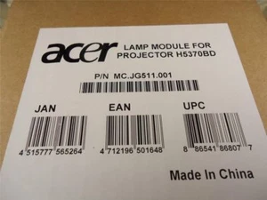 NEW OEM ORIGINAL PROJECTOR LAMP BULB FOR ACER MC.JG511.001 H5370BD MCJG511001 - Picture 1 of 4
