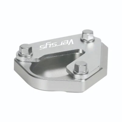 Almohadilla de agrandar soporte lateral plateado para KAWASAKI VERSYS 1000 VERSYS 300/250 Foto 1 de 4
