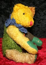 ***tres rare petit ours  teddy bear clown !! 22cm articule peu commun