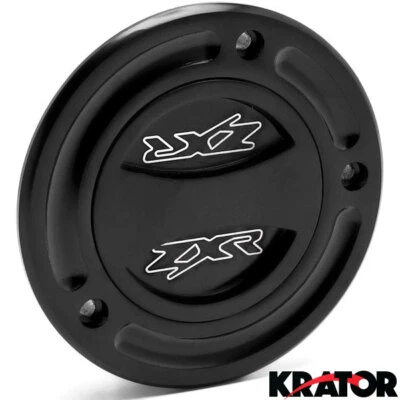 Tapa de gasolina negra sin llave logotipo giratorio para Kawasaki Ninja ZX-10R 2004-2008 Foto 1 de 3