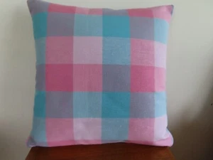 Laura Ashley, Vintage 18" - 'Mitford Check', Striking Cushion Cover D-Sided Zip - Picture 1 of 6