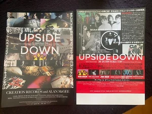 UPSIDE DOWN The Creation Records Story JAPAN mini-poster Alan McGee OASIS Ride - Picture 1 of 3