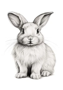 BÜGELBILD-Vintage-Shabby-Nostalgie-Ostern-Hase-Bunny-3476 - Bild 1 von 1