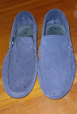 Zapatos Mocasín Gamuza Azul Hecho en España 10 Foto 1 de 4