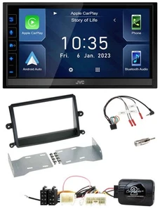 JVC DAB Bluetooth Lenkrad USB 2DIN Autoradio für Mitsubishi L200 06-15 - Bild 1 von 11
