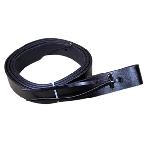 18AI Hilason Western Horse Tack Black Leather Tie Strap - Bild 1 von 2