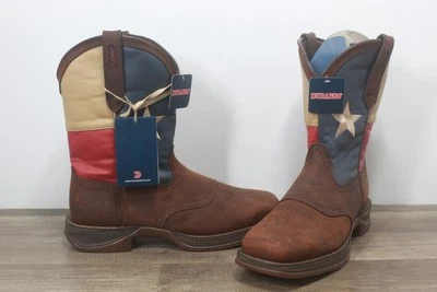 Bota para hombre Durango Rebel 11"" bandera de Texas Wellington punta cuadrada talla 12EE {MB-583] Foto 1 de 4