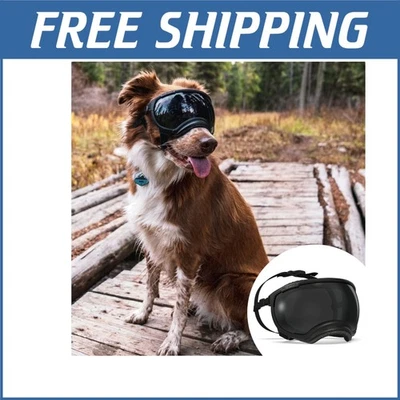 Breathable Mesh Dog Goggles - X-Large Black, Perfect for Active Adventures - Image 1 of 4