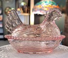 Pink Hen On Nest Original Rose