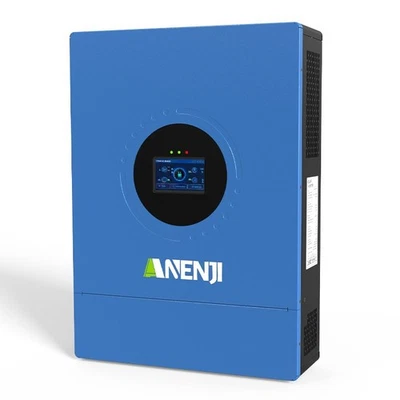 ANENJI 12KW 48V Solar Hybrid Inverter Off Grid 120V 240V Split Phase Dual MPPT Parallel